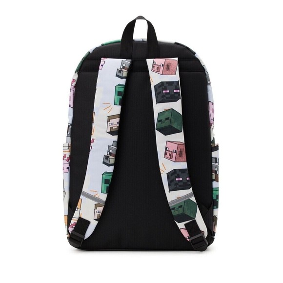 Minecraft Creeper 17" All Over Print School Backpack Multicolor School Bag NWT - Picture 2 of 2